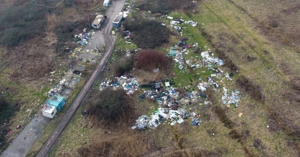 Illegal fly-tipping inspections by drone