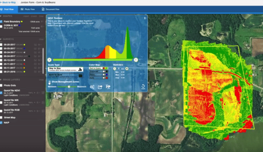 drones in agriculture crop health analytics