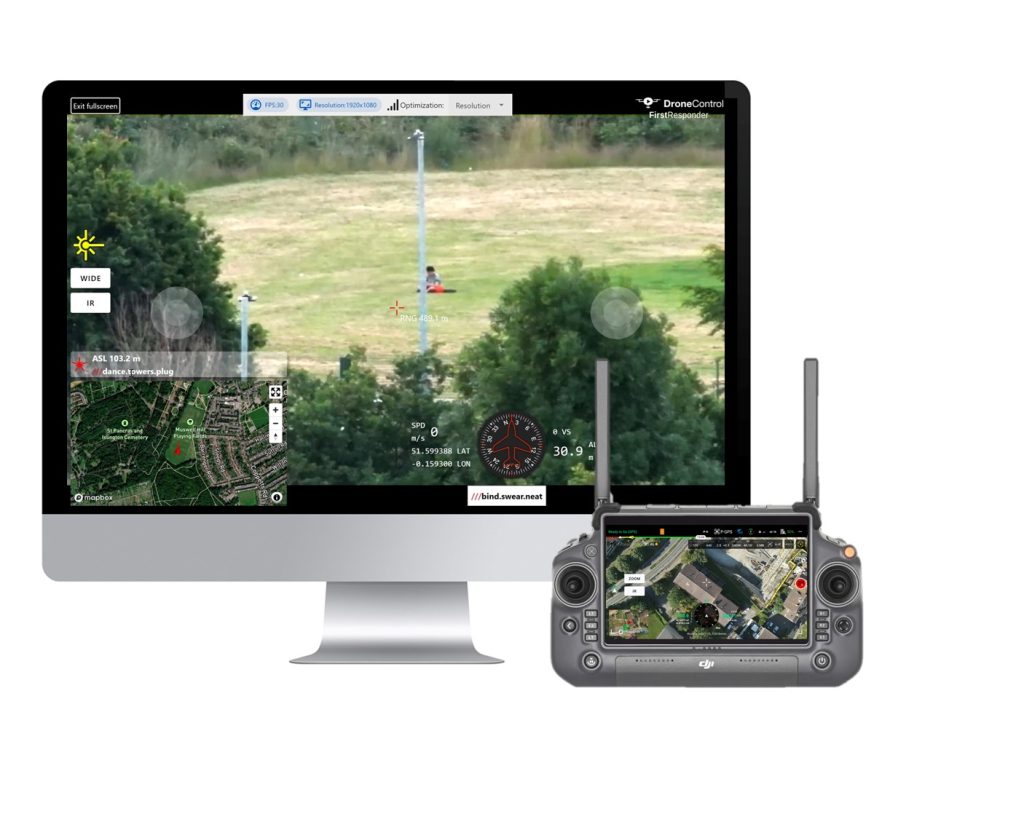 DroneControl FirstResponder new layout