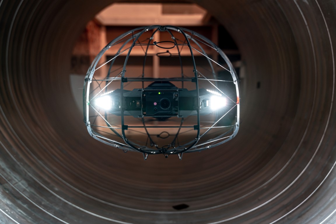 Iprosurv confined space inspection with Flybotix Asio X