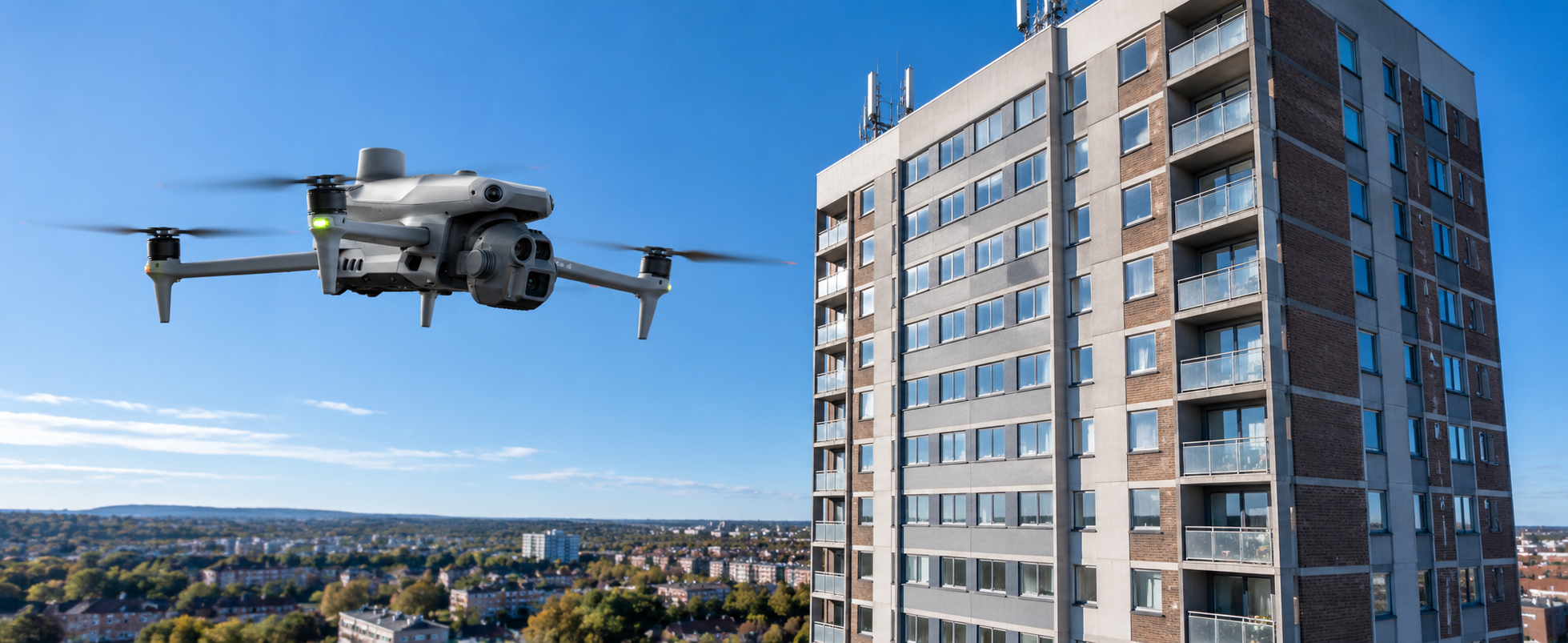 Iprosurv Drone Inspection of a High-Rise Building